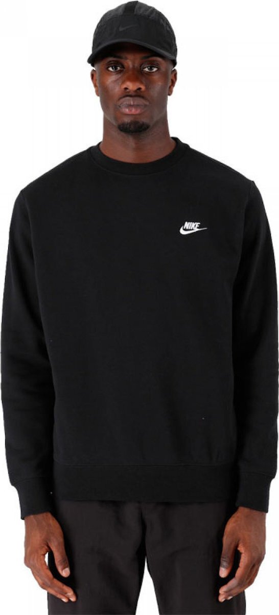 NikeClub Φούτερ Fleece Μαύρο
