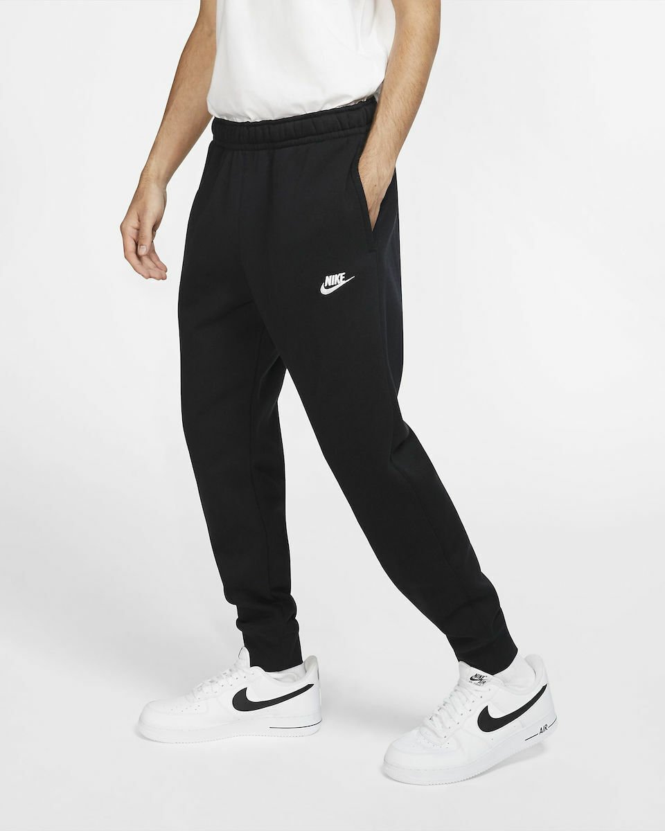 NikeSportswear Club Παντελόνι Φόρμας με Λάστιχο Μαύρο